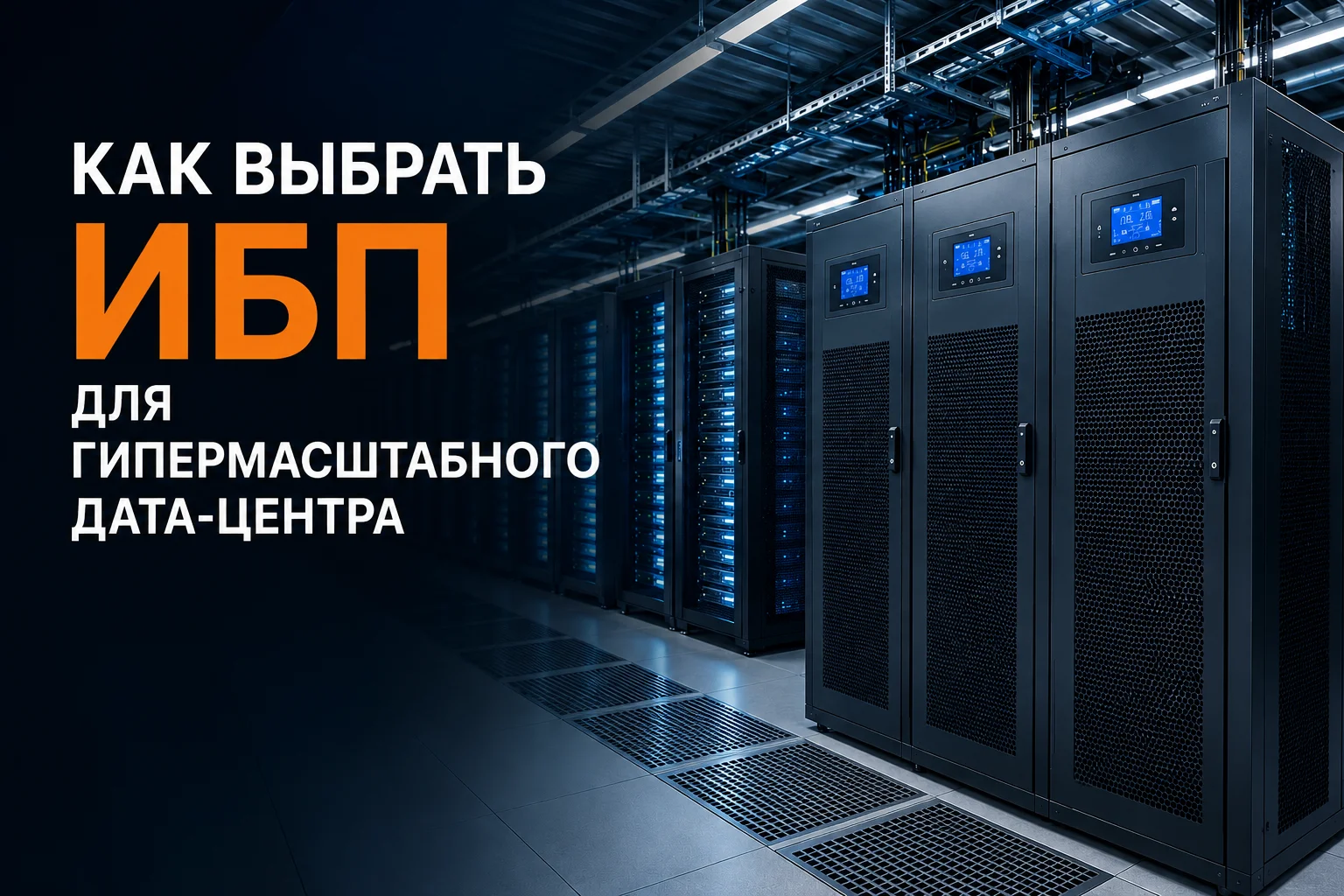 Как подобрать ИБП для гипермасштабного дата-центра