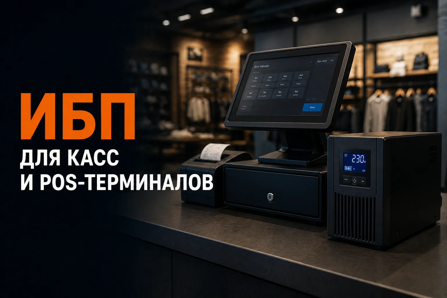 Как выбрать ИБП для касс и POS-терминалов