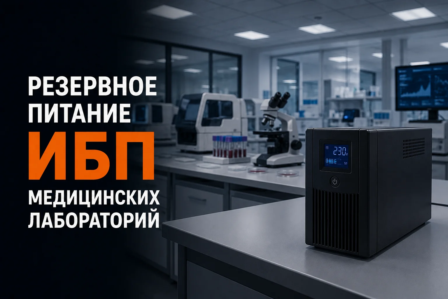 Как организовать резервное питание медицинской лаборатории