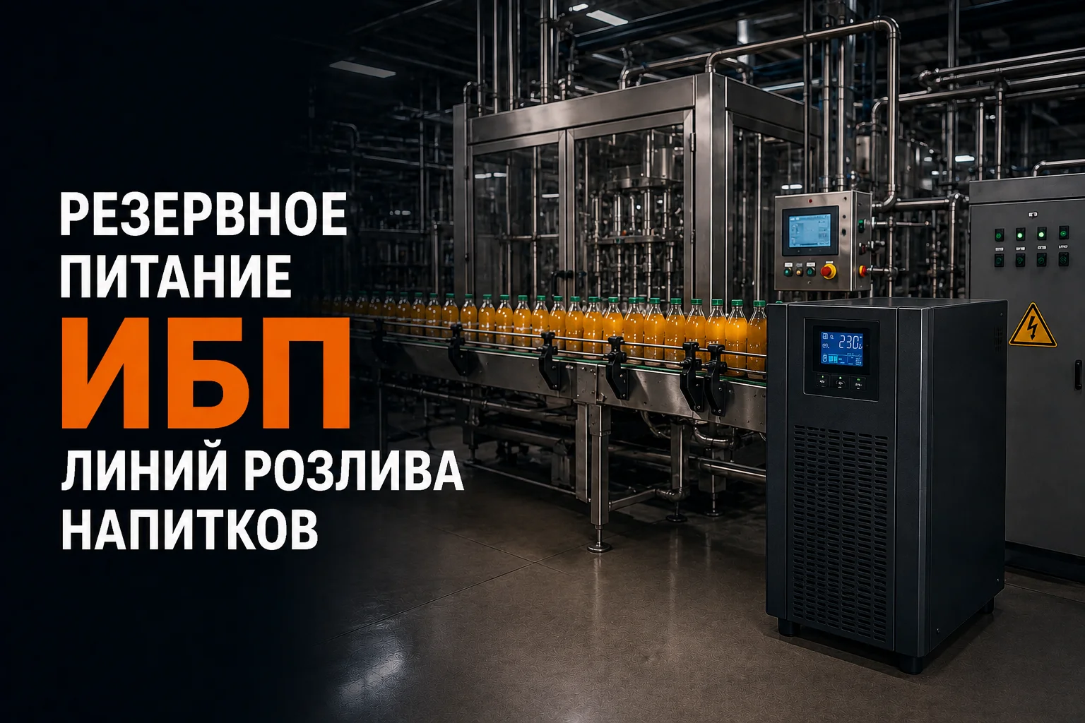 Как защитить линию розлива напитков с помощью ИБП