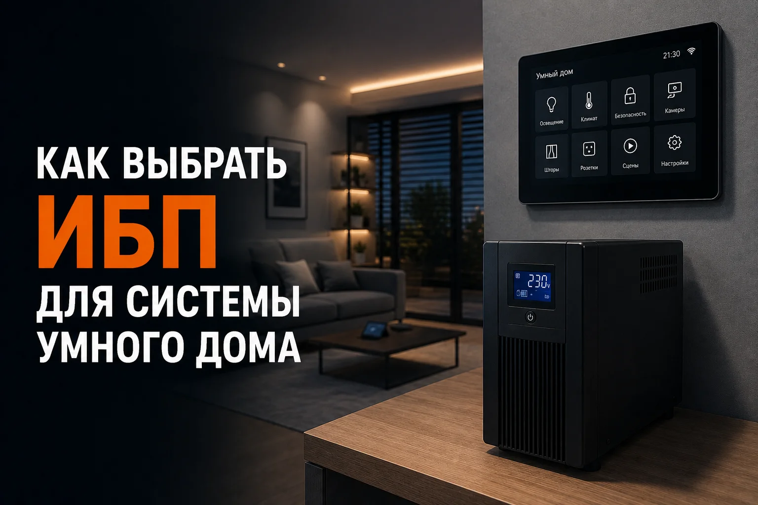 Как подобрать ИБП для умного дома