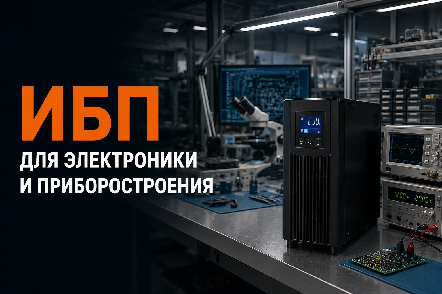 Резервное питание производства электроники и приборов