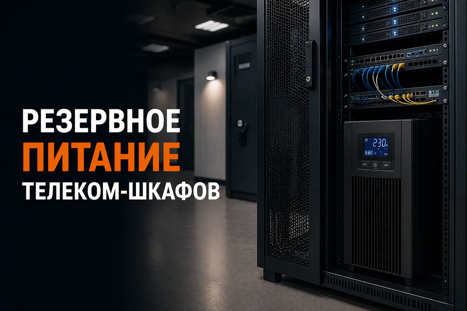 Как организовать резервное питание телекоммуникационного шкафа