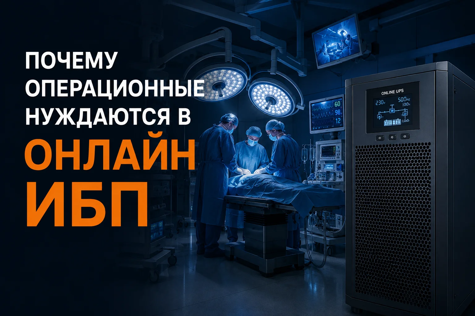 Зачем операционным нужен онлайн ИБП