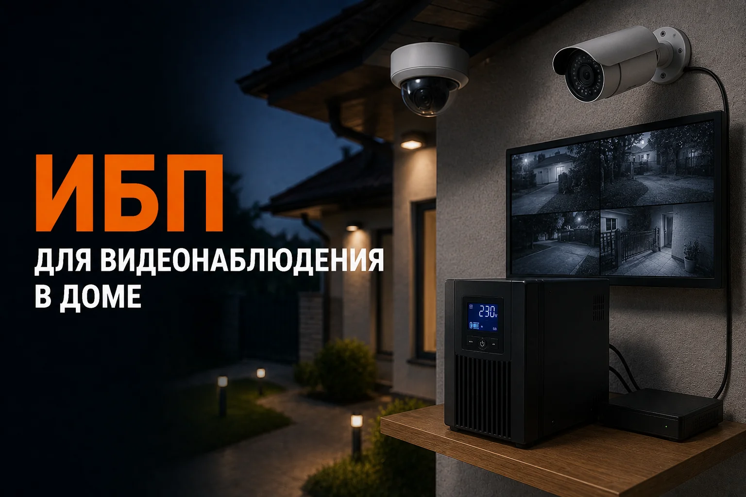 Как выбрать ИБП для домашнего видеонаблюдения