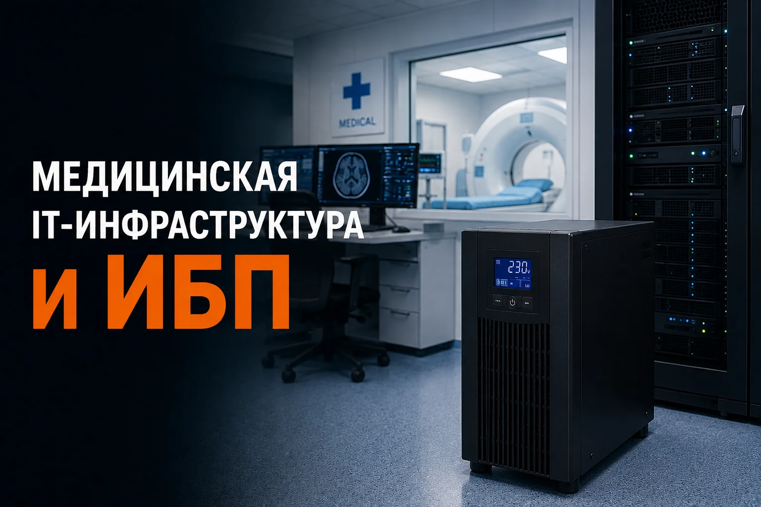 ИБП для медицинской ИТ-инфраструктуры: проектирование защиты