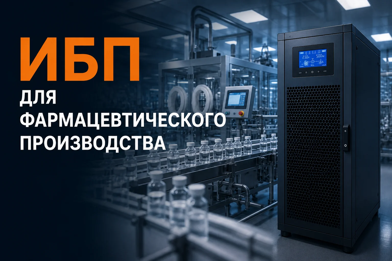Как подобрать ИБП для фармацевтического производства