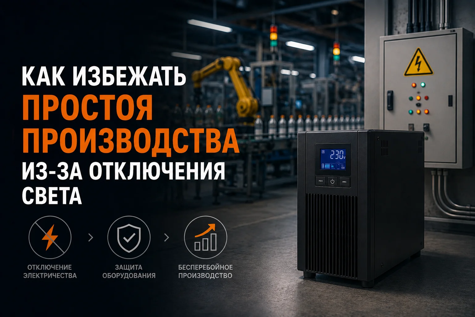 Как снизить простой производства при отключениях электроэнергии