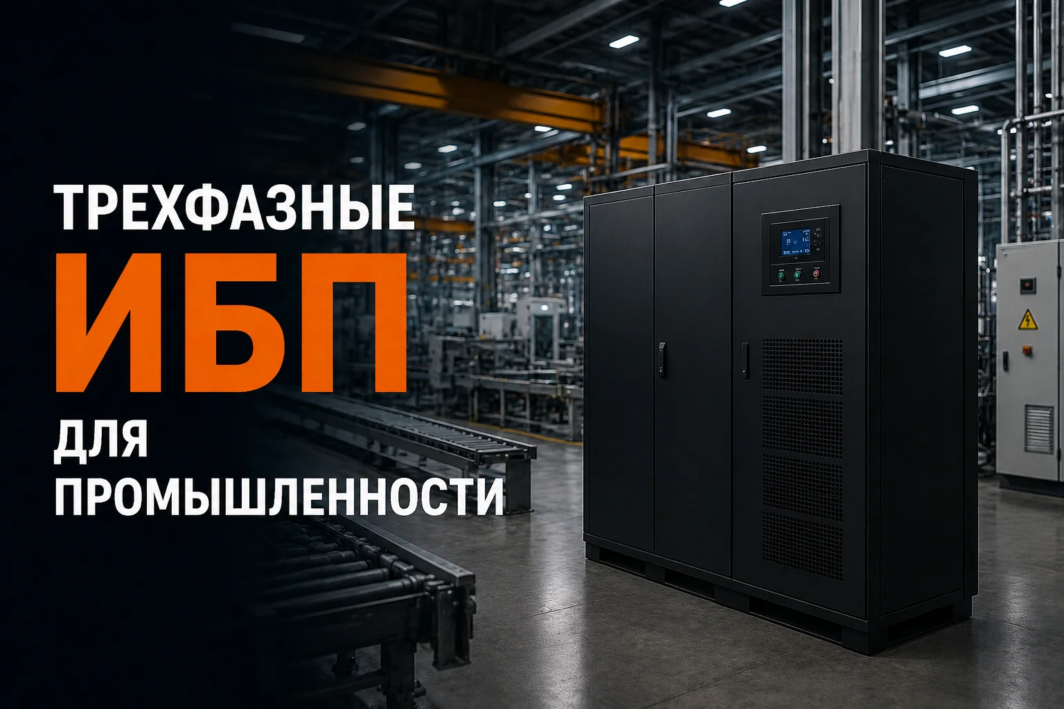 Как выбрать трехфазный ИБП для промышленного предприятия