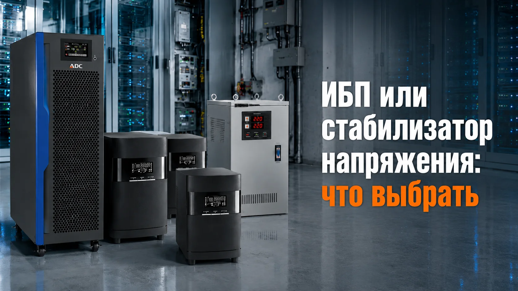 ИБП или стабилизатор напряжения: что выбрать
