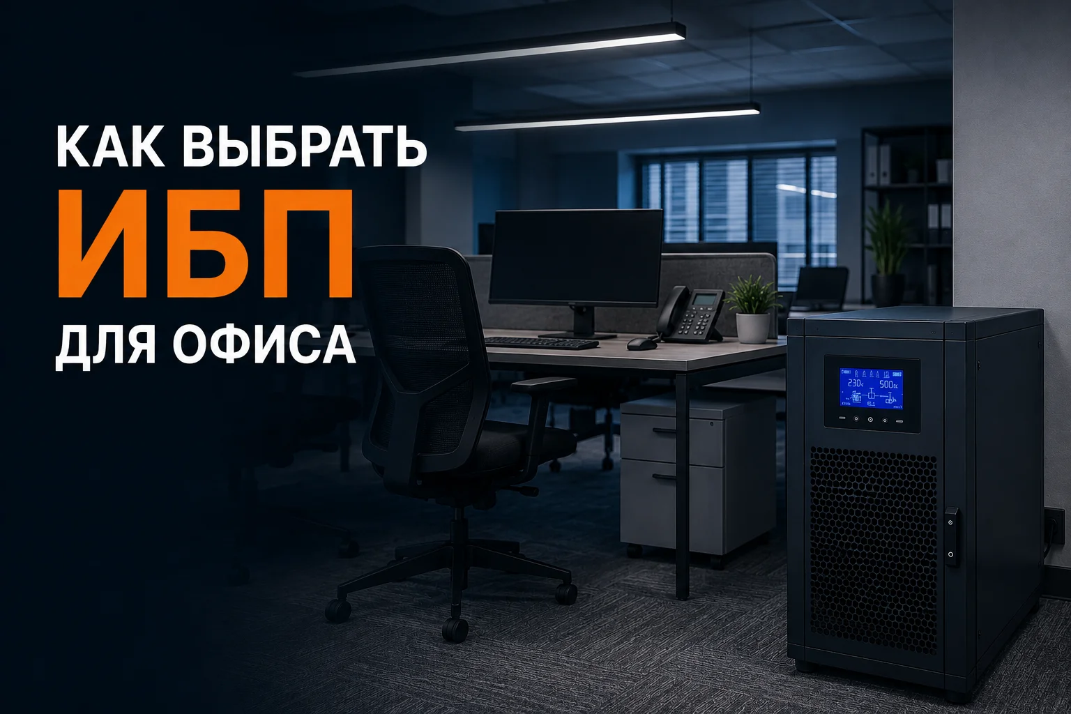 Как правильно подобрать ИБП для офиса