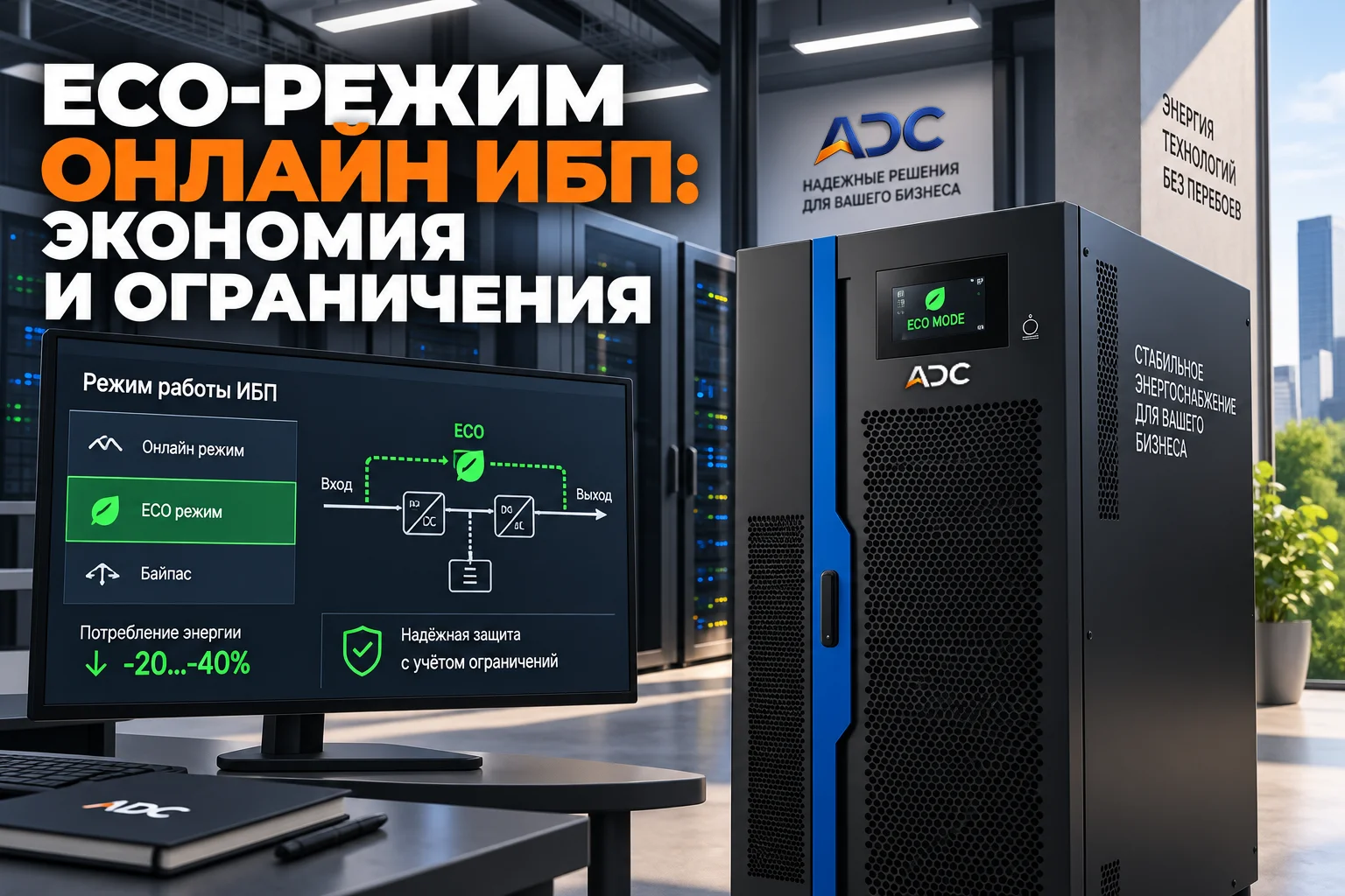 ECO-режим онлайн ИБП: экономия и ограничения