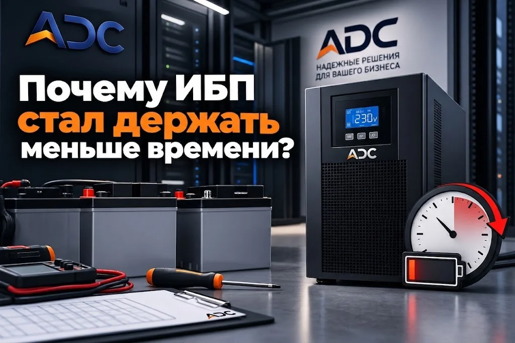 Почему ИБП стал держать меньше времени