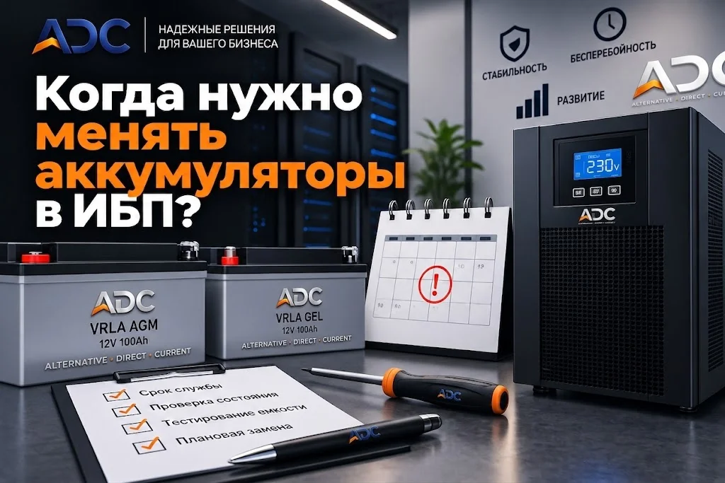Когда нужно менять аккумуляторы в ИБП