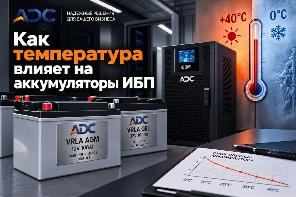 Как температура влияет на аккумуляторы ИБП