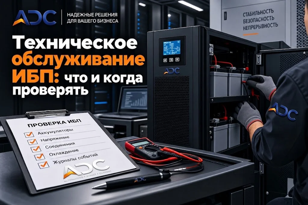 Техническое обслуживание ИБП: что и когда проверять
