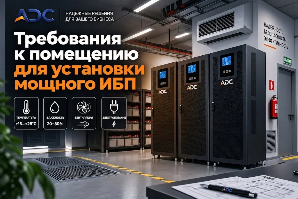 Требования к помещению для установки мощного ИБП