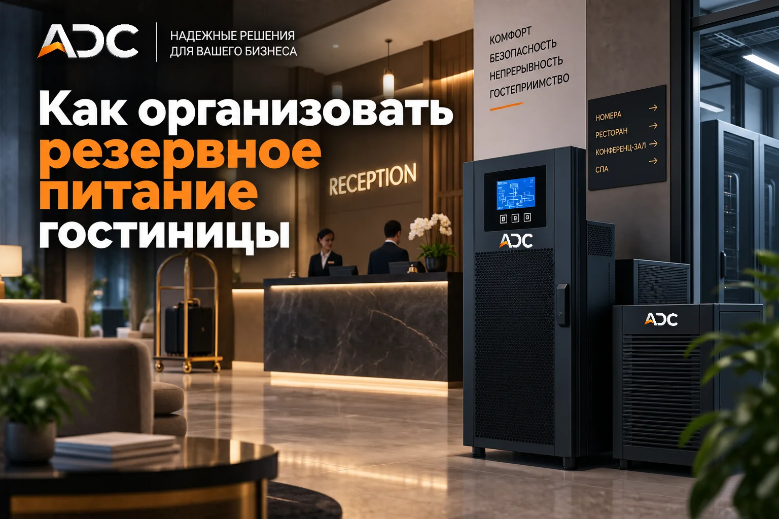 Как организовать резервное питание гостиницы