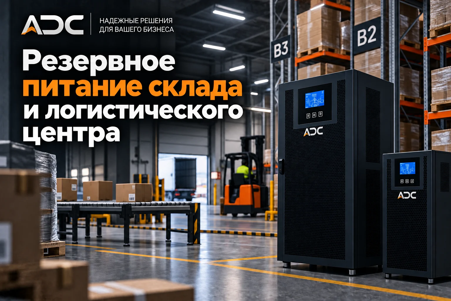 Резервное питание склада и логистического центра