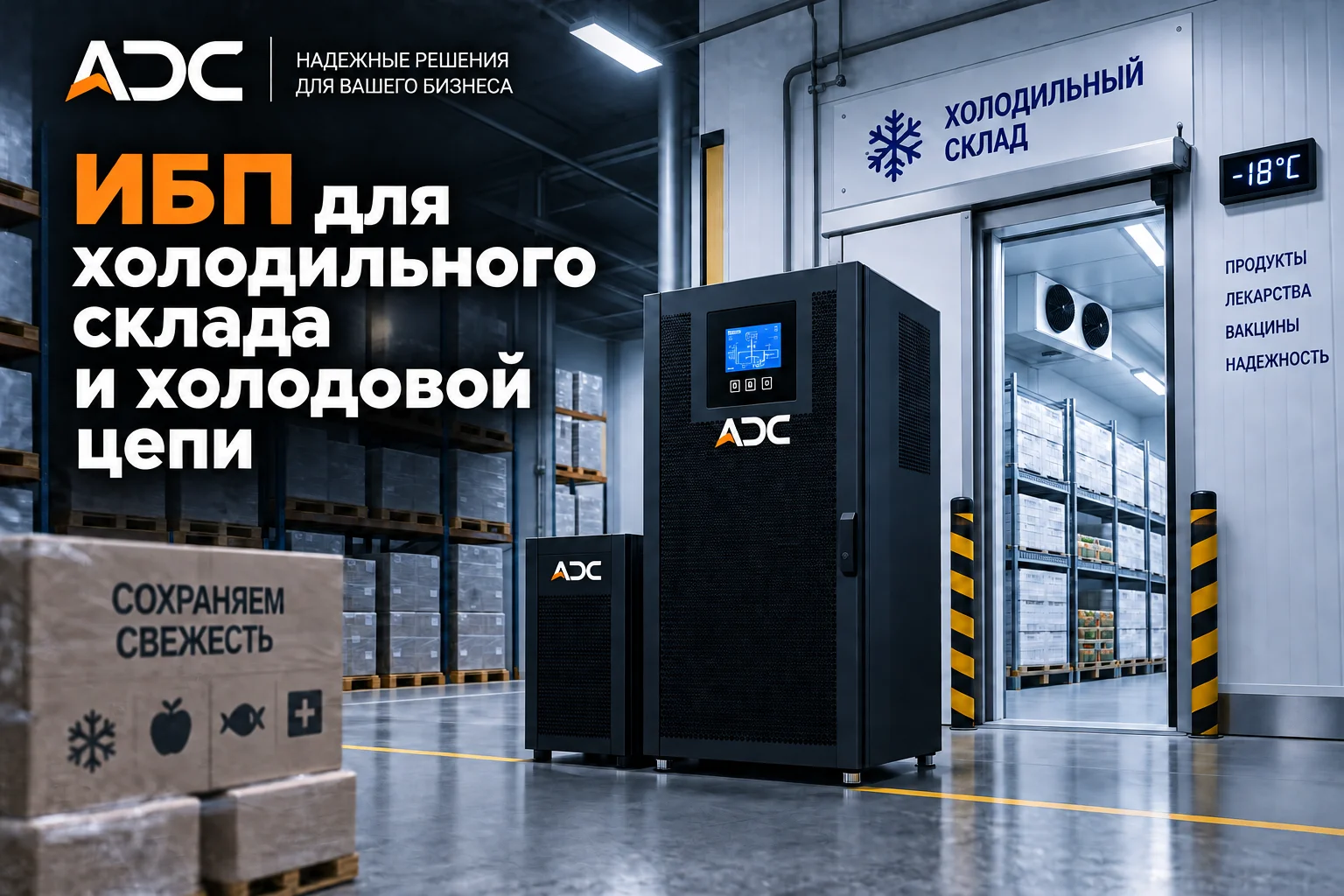 ИБП для холодильного склада и холодовой цепи