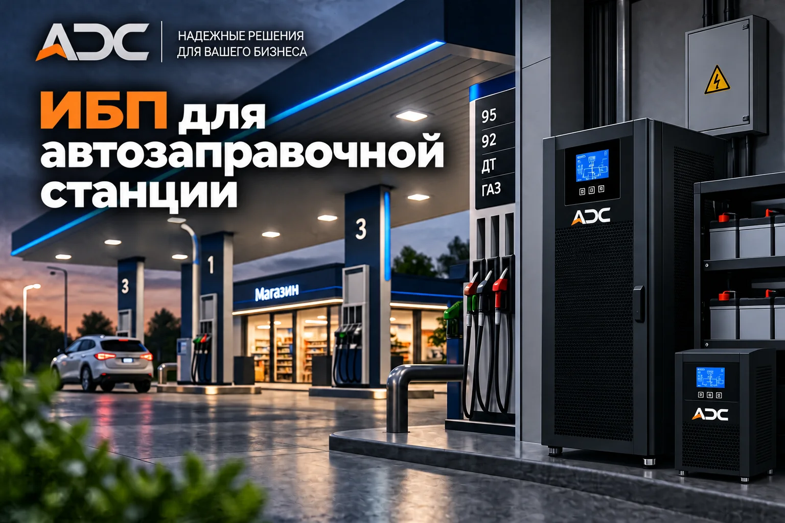 ИБП для автозаправочной станции