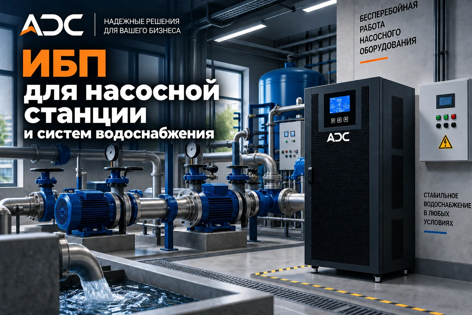 ИБП для насосной станции и систем водоснабжения