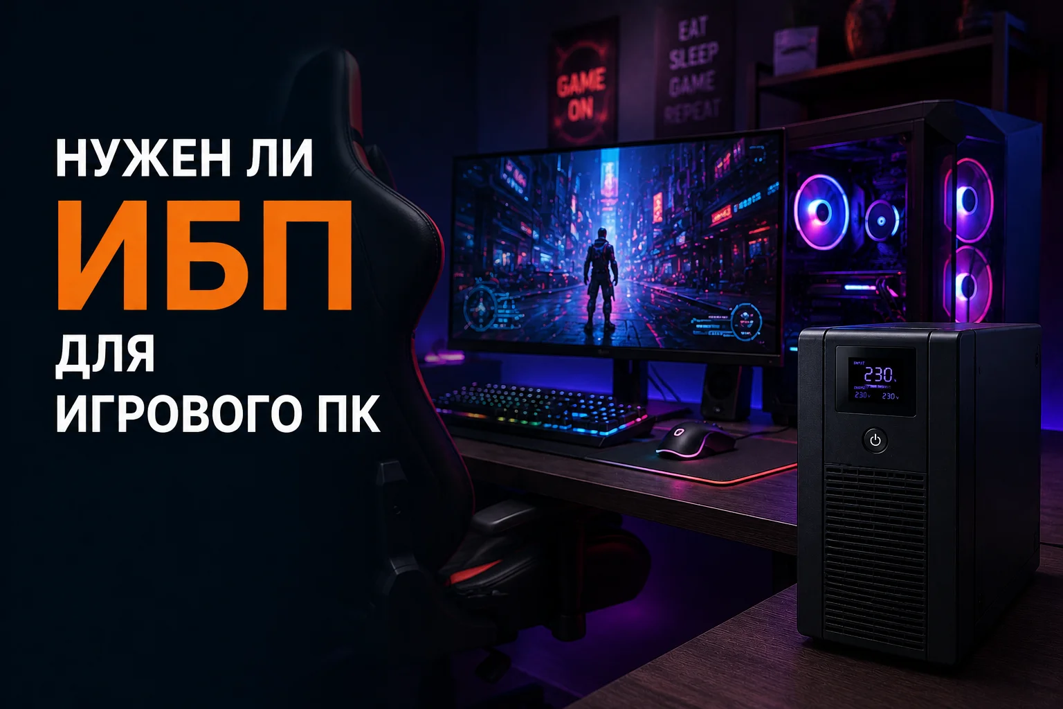 Нужен ли ИБП для игрового компьютера