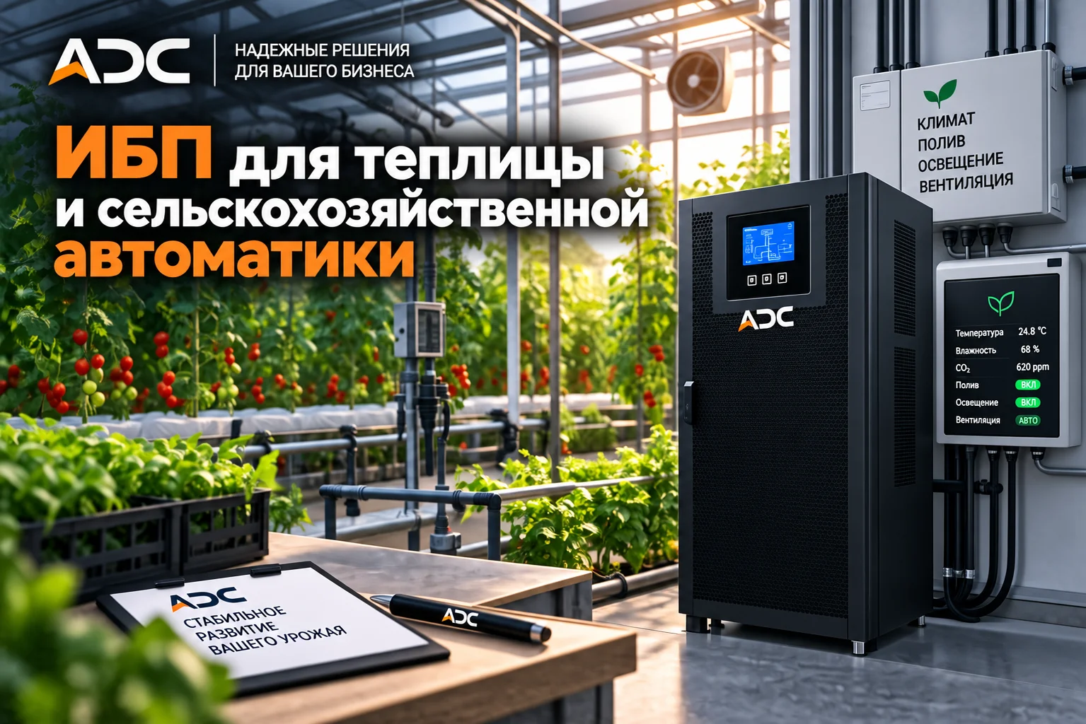 ИБП для теплицы и сельскохозяйственной автоматики