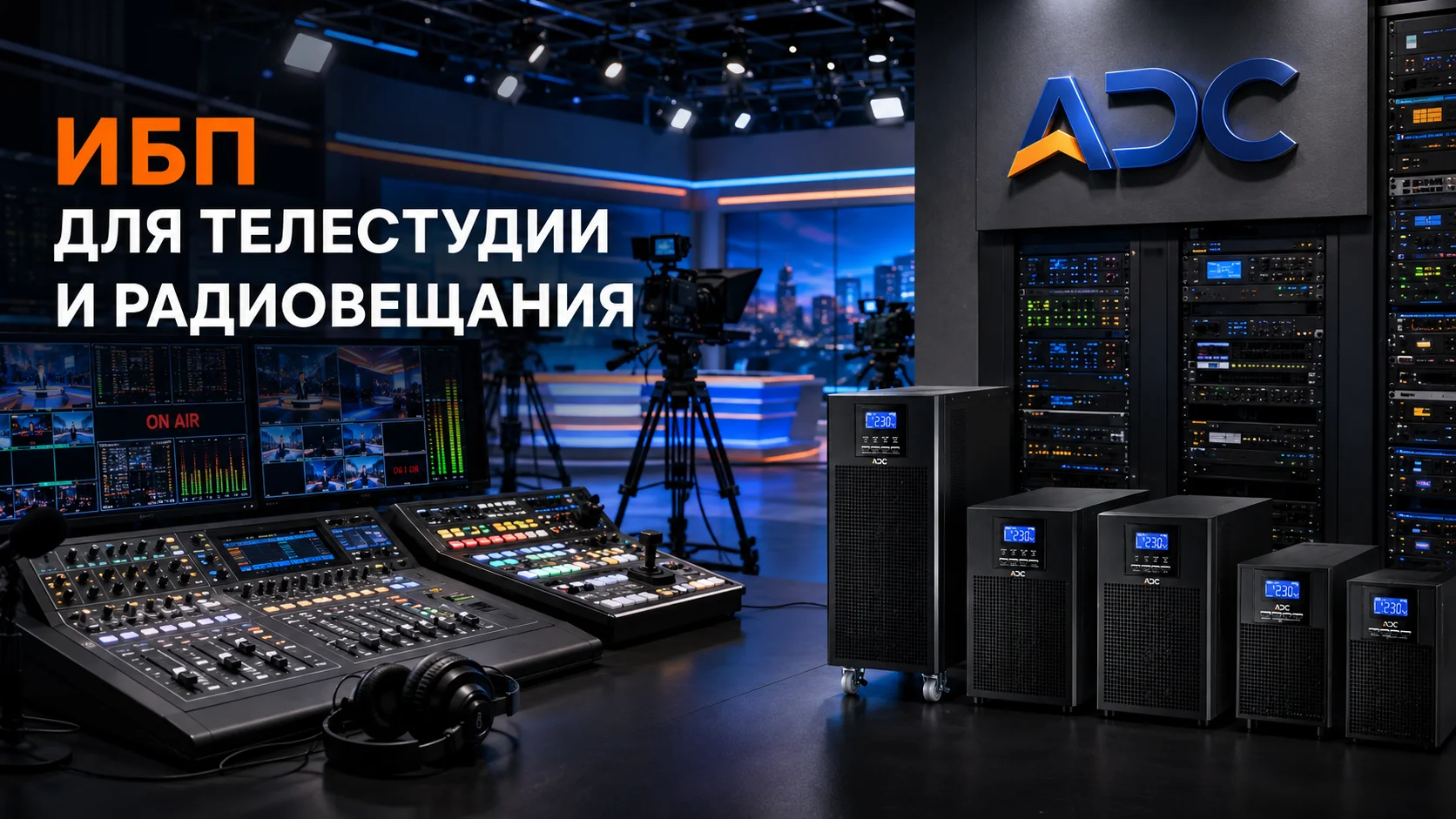 ИБП для телестудии и радиовещания