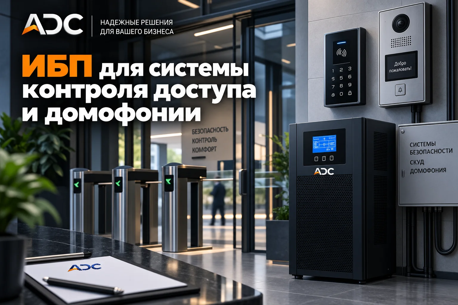 ИБП для системы контроля доступа и домофонии