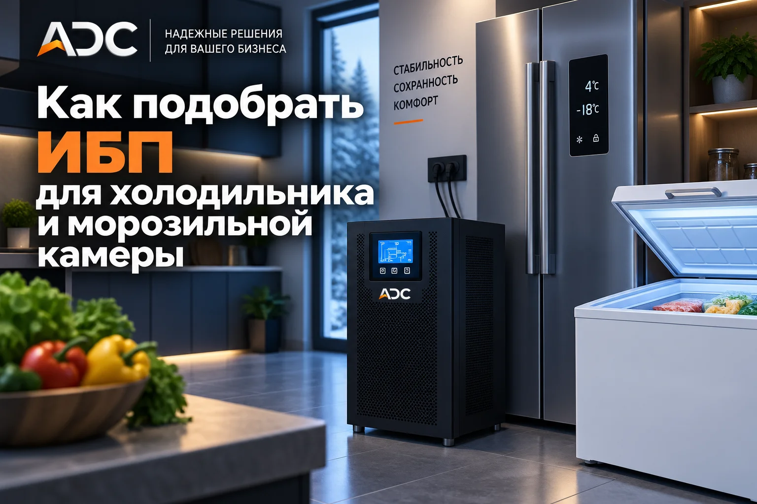 Как подобрать ИБП для холодильника и морозильной камеры