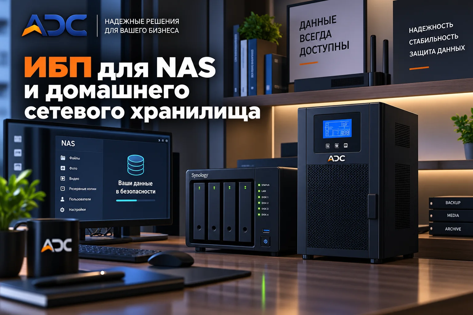 ИБП для NAS и домашнего сетевого хранилища